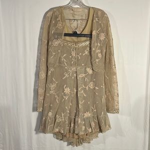 Dorothee Schumacher Vintage Lace Set  Small   Tan